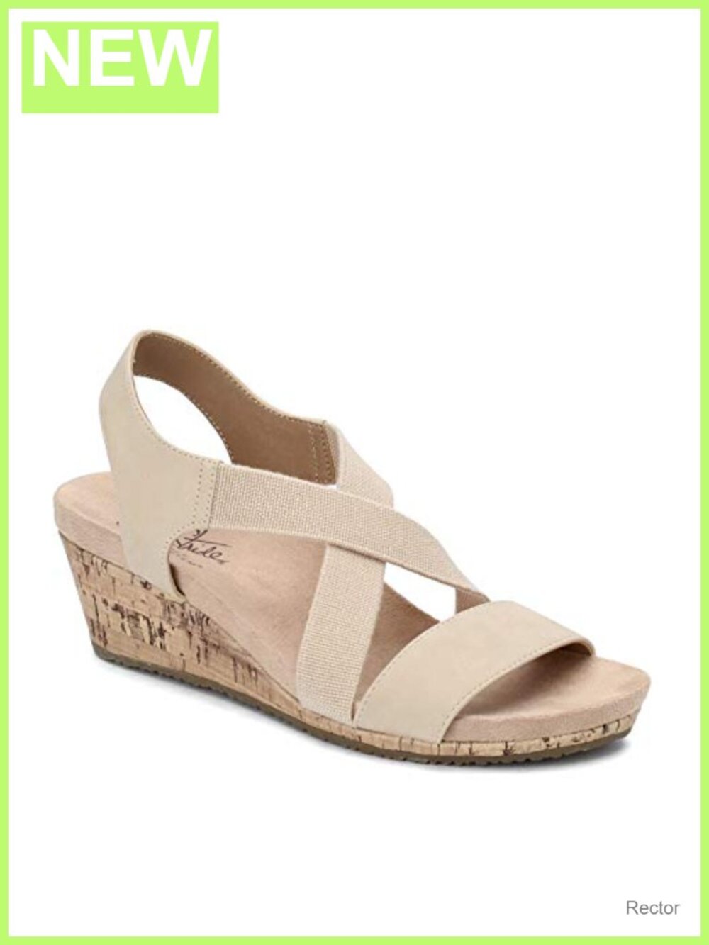 LifeStride Mexico Women's Wedge Platform Sandals Slingback Open Toe